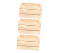 LIFKOME 3 pièces Lot de Caisses Miniatures pour Maison de Poupée Paniers de Rangement Pin Accessoires Réalistes pour Jeux et Projets Créatifs