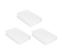 LIFKOME 3 Pièces Lot de Faux Décoratifs Élégants pour Bibliothèque et Table Basse Décoration Polyvalente pour Bureau et Salon Design Réaliste Blanc