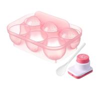 LIFKOME 3 Pièces Moule à Boulettes de Riz et Moule à Onigiri en Plastique Stable, Outil Rapide et Pratique pour Fabrication de Sushis, pour Fêtes et Repas Familiaux
