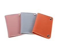 LIFKOME 3 Pièces Nail Drill Bits Holder Case With Snap Closure Portable Organizer Bag For Mobile Nail Services Bit Display Easy Carry In Orange