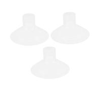 LIFKOME 3 pièces Pads de Massage Silicone Transparent Antireflux pour Tire Lait Accessoires Compatibles pour Tire Lait Électrique et Manuel de Matériau Silicone Sûr et Facile à Nettoyer