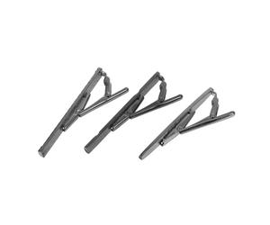 LIFKOME 3 Pièces Pinces à Cravate pour Hommes Cuivre Noir Gravé de Finition Design Élégant pour Mariage Affaires et Fêtes