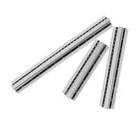 LIFKOME 3 pièces Set de Règles Aluminium Poignée Surélevée Règle Métallique Multifonction pour Mesures Précises Outil Math Portable pour Étudiants et Artistes