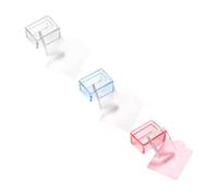 LIFKOME 3 pièces Transparants pour Ongles Manucure DIY avec Sceau Nail Art et Compact Accessoires pour Salon et Usage à Domicile