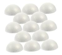 LIFKOME 30 Boules en Mousse Polystyrène Blanches Semi-circulaires 30pcs pour Loisirs Créatifs Peinture et Collage Décoration Fête de Mariage