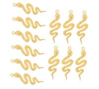 LIFKOME 30 Pièces Pendentifs Serpent Vintage Alliage de Zinc Breloques Animales Rétro pour Bijoux DIY Pendentifs pour Boucles Oreilles Colliers et Bracelets