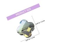 LIFKOME 30 pièces Perles Verre Trèfle Coloré pour Fabrication Bracelets DIY Perles Lisses pour Bijoux Accessoires Artisanaux Polyvalents