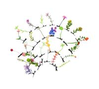 LIFKOME 30 Pièces Sprout Clips Little Grass Barrette Kawaii Hairpins Mixed Style Plant Hair Clips For Women Party Cosplay