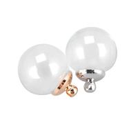 LIFKOME 30ensembles Boules Verre Creuses Accessoires Pendentifs DIY Contenants Bijoux Faits Main