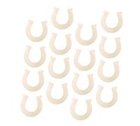 LIFKOME 36 pièces Découpes Fers à Cheval Naturels Non Peints pour DIY Artisanat Garçon Fille et Adultes Supports Unis pour Peinture et Décoration Personnalisée