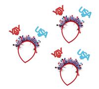 LIFKOME 3pièces Diadème Pour Jour De Indépendance Memorial Day Accessoire De Coiffure Aux