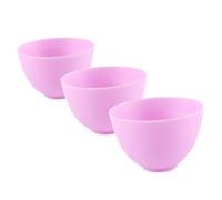 LIFKOME 3pièces Lot De Bols Silicone Anti-chute Pour Mélange De Masques Diy Résistant Et Sûr Usage Maison Et Beauté
