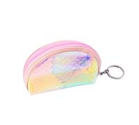 LIFKOME 3pièces Porte-Monnaie Holographique TPU Style Jeune Fille avec Motif Écailles De Poisson à Main Pratique Et Étanche pour Cartes Et Monnaie Styles Aléatoires