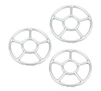 LIFKOME 3pièces Support De Casserole Rond Pour Cuisinière à Gaz Lot De Anneaux De Wok Évite Glissement Pendant La Cuisson Et Antidérapant