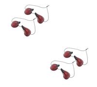 LIFKOME 4 Paires décorations de corne d'halloween fleur de cheveux de fête costumée accessoire de diable d'halloween deguisement halloween costume halloween accessoire de fête caoutchouc