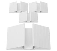 LIFKOME 4 Pièces Accessoires de Renforcement de Clôture | Plastique Blanc, Stabilité Renforcée, Anti-fissure sous Pression, pour Crèches et Animaleries, Usage Intérieur