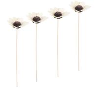 LIFKOME 4 pièces Bâtons Diffuseurs Parfum sans Feu Bois Séché Fleur Aromathérapie Recharge pour Flacon Huile Essentielle Décoration Intérieure