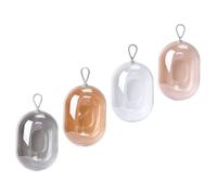 LIFKOME 4 pièces Boîte à Éponges de Maquillage Portable Étui de Rangement Compact et Pratique pour Éponges de Beauté Mallette Voyage Multifonction pour Accessoires Cosmétiques