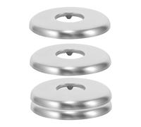 LIFKOME 4 pièces Cache Rosace Dangle Acier Inoxydable Plaque de Remplacement pour Robinet de Pouce Corrosion Installation Facile Décoration Murale pour Salle de Bain