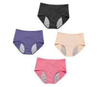 LIFKOME 4 pièces Culottes Menstruelles Fuite pour Femmes Respirantes Haute Confortables et Légères Protège Pendant Règles Lot