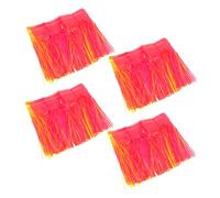 LIFKOME 4 Pièces Fluorescent Rain Banner Pet Party Garland For Birthday Decorations Lightweight Hanging Wall Flags For Indoor And Outdoor Celebrations