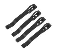 LIFKOME 4 Pièces Gaine arrière en acier inoxydable outils pince metallique clip fixation plinthe cuisine mini clamp metal clip multifonctionnel extérieur Black