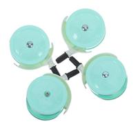 LIFKOME 4 Pièces Lot de 4 Roues Pivotantes Universelles Vertes 10,5 X 7 Cm pour Poussette et Trotteur, Silencieuses, Résistantes à L'abrasion, Adaptées à Usage Intérieur et Extérieur