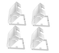 LIFKOME 4 pièces Lot de Caches Prises Étanches Transparente Type Protection Éclaboussures pour Salle de Bain et Usage Intérieur Extérieur