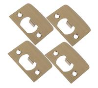 LIFKOME 4 pièces Lot de Plaques de Gâche Universelles Acier Inoxydable Plaque de Frappe pour Serrure de Porte Solide pour Réparation de Serrure et Pêne Dormant