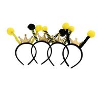 LIFKOME 4 pièces Lot de Serre-têtes Antennes Insectes Colorés pour Fête et Carnaval Accessoires Costume Abeille et Fourmi Serre-tête Flexible pour Homme et Femme