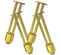 LIFKOME 4 Pièces Meuble Réglables Aluminium Lot de Supports Robustes pour Meubles de Salle de Bain de Cabinet Antivibrations et Nivellement Durable