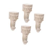 LIFKOME 4 Pièces Meuble Sculpté Accessoires Décoratifs pour Élégance et