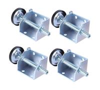 LIFKOME 4 pièces Meubles Réglables Acier Robuste Lot de Niveleurs Ajustables pour Tables Armoires Chaises et Étagères Protection Anti-humidité pour Sols