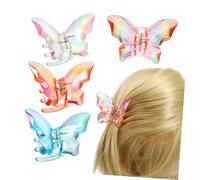 LIFKOME 4 Pièces Pince colorée chose de de femme coups de cheveux Accessoire petite pince Clips de griffe pour filles pinces à cheveux griffes pour femmes Plastique