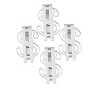 LIFKOME 4 Pièces Portefeuille en Acier Inoxydable Caisse de téléphone Chauffant électrique Sec Clip à Billets Clip pour Cartes Pinces à Billets Portefeuille Trombones de Bureau