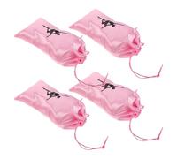 LIFKOME 4 Pièces Sac de Chaussures de Ballet à Cordon pour Garçon Fille et Adultes Sac de Rangement Léger et Compact pour Danse Pochette Pratique pour Ballerines Jazz et Claquettes pour