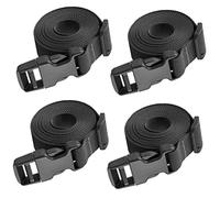 LIFKOME 4 pièces Sangles de Fixation Réglables Nylon pour Bagages Lot de Sangles Résistantes avec Boucle à Libération Rapide Longues Cordes Élastiques pour Coffre de Toit et Valise