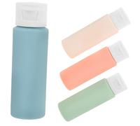 LIFKOME 4 pièces Set de Flacons de Voyage Rechargeables pour Lotion et Shampooing Bouteilles Souples Étanches Format Portable pour Valise et Déplacements