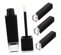LIFKOME 4 pièces Tubes à Gloss Vides avec Base Transparente pour Femmes Contenant Soin des Lèvres Rechargeables Flacons Compacts DIY pour Maquillage