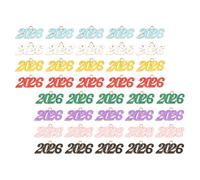 LIFKOME 40 Pièces Graduation Year Number Pendants Alliage Colorés DIY pour Bijoux Pendentifs Colliers Porte-clés et Décorations de Gland de Chapeau de Diplôme