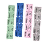 LIFKOME 400 pièces Billets de Tirage Au Sort Carnet de Tickets Colorés Bleu Rose Vert Gris pour Événements Célébrations et Jeux
