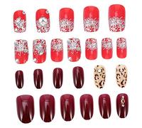 LIFKOME 48 Pièces Autocollants De Manucure Pour Faux Ongles Avec Perceuse Pour Femmes Autocollants Pour