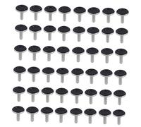 LIFKOME 48Pièces Nivellement Réglables pour Sol Noir Dispositif Équilibrage pour Chaises Tables Ajustement Optimal pour Maison Bureau
