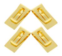 LIFKOME 4pièces Lot de Pinces à Billets Porte-Cartes de Crédit Portefeuille de Poche en Acier Inoxydable