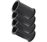 LIFKOME 4pièces Pièces de microphone en caoutchouc noir Accessoires pour microphones Support antichoc pour microphone pour caméra Lot de manchons en caoutchouc