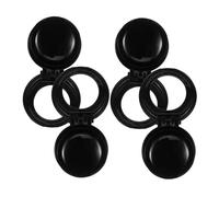 LIFKOME 4pièces Protection De Cuisinière à Gaz Couvercles De Brûleur Lot De Verrous De Sécurité Pour Fours Kit De Sécurité Pour Garçon Fille