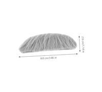 LIFKOME 5 ensembles Set de Fausses Moustaches et Sourcils Auto-adhésifs Fourrure de Lapin Réaliste Fausse Barbe pour Cosplay Fête Halloween Accessoires Costume Adultes et Garçon Fille
