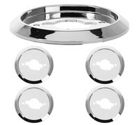 LIFKOME 5 Pièces Base de Bouton de Commande pour Gazinière Plastique Électrolytique Compatible Cuisinière Gaz et Four Remplacement Facile avec Finition Moderne