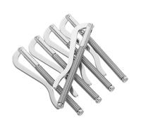 LIFKOME 5 Pièces Clip Argenté pour Portefeuille Homme Clip Métallique à Ressort Résistant Barrette de Remplacement pour Portefeuilles Bifold et Porte-Cartes