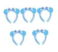 LIFKOME 5 Pièces Costume De Cornes Casque En Corne De Vache Chapeau De Vache Bandeau Globe Oculaire Oreilles Et Queue De Renard Bandeau Monstre Cornes De Monstre Bandeaux Animaux Peluche